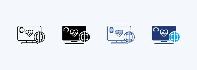 Internet Of Medical Things  Multiple Style Icon Collection