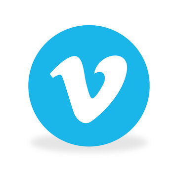 Vimeo social media icon logo transparent PNG round circle logo