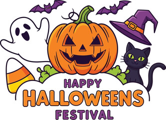 Celebrate spooky season with this Halloween festival design
