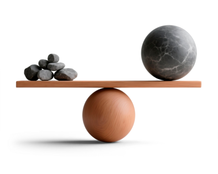 A minimalist visual representation of inner peace and mental health. This image features a transparent background and a subtle drop shadow