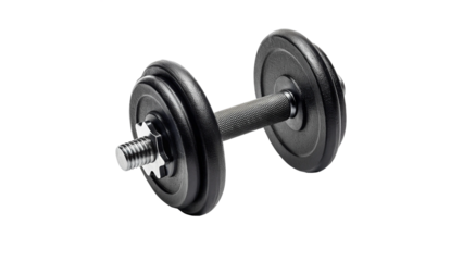 Adjustable Dumbbell – Fitness and Strength Equipment Isolated on Transparent Background