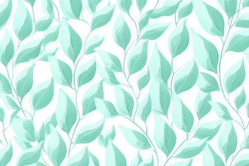 Elegant leaf pattern design with pastel colors for backgrounds and textiles