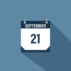 23 September calendar September calendar vector illustration