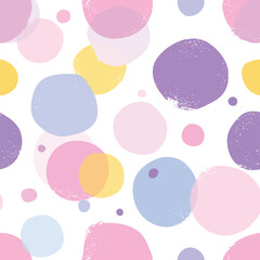 Pattern senza soluzione di continuità con forme astratte pastello