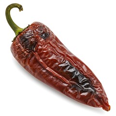 chipotle pepper, smoked texture, clean cutout, isolated on white background