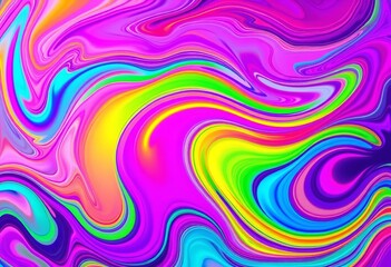 Abstract swirling vibrant hues, fluid dynamic design,  vibrant,  design