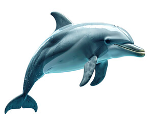 Fototapeta premium dolphin isolated on white