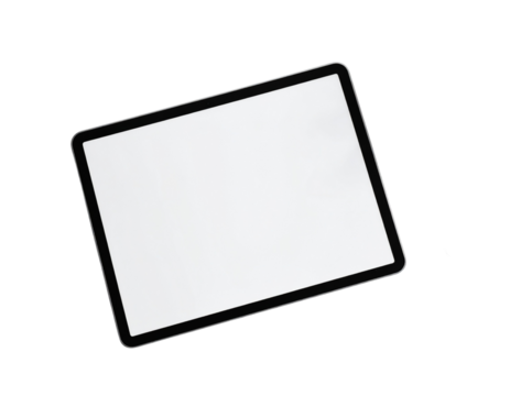  Minimalist 3D Tablet with Stylus, Pen, and Plant Flat Lay, isolated on transparent background PNG