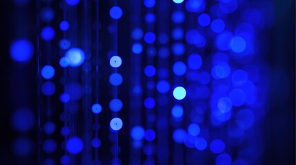artificial. Abstract blue LED light patterns creating a futuristic ambiance on a dark background. product launch decks, UI/UX mockups, designed for data visualization dashboards and holographic UIs.