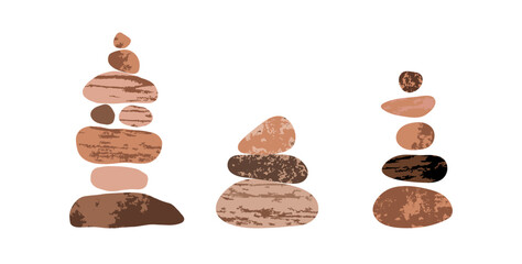 Balanced stone cairns © pikovit