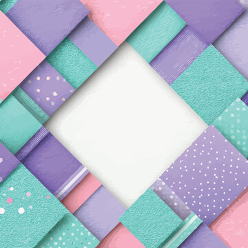 Sfondo geometrico astratto con motivo a rombi e colori pastello