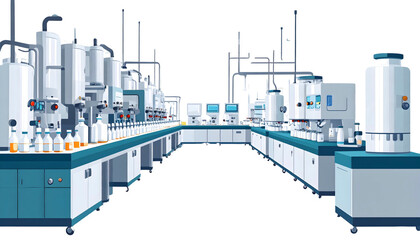 Modern manufacturing facility interior