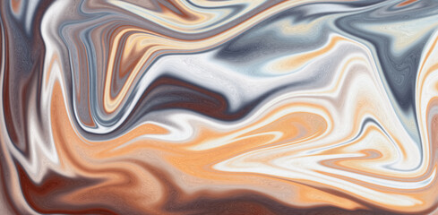 Stunning Abstract Swirl Earthy Tones  Fluid Design