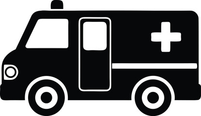 hospital transport ambulance car vector design
