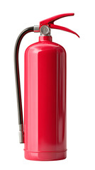 Obraz premium Red fire extinguisher isolated on transparent background