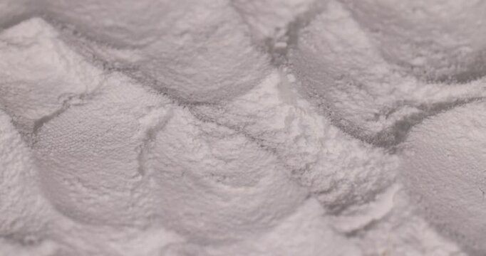 white powdered sugar from ground beet sugar, white crumbly powdered sugar made from natural beetroot is used in cooking