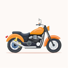 Obraz premium vector illustration of a motorcycle