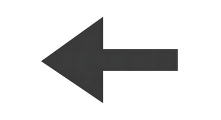 Simple dark grey arrow icon pointing left with a triangular head and rectangular shaft.