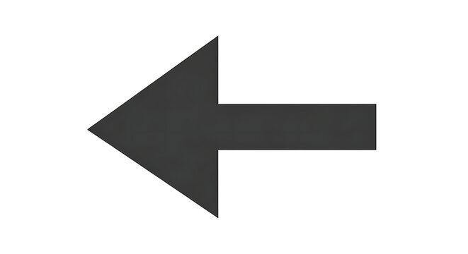 Simple dark grey arrow icon pointing left with a triangular head and rectangular shaft.