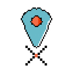 Pixel Art Map Location Pin