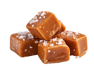 Delicious salted caramel candies cubes sweet treat tasty dessert confectionery