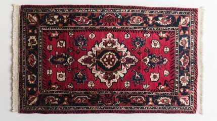 Obraz premium knitted fabric textured carped, colorful traditional rug