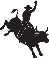 Bull Rider Silhouette