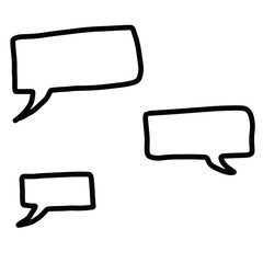 Naklejka premium speech bubbles set
