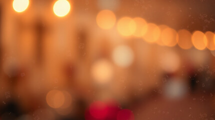 defocused christmas lights