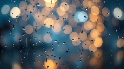 raindrops on window