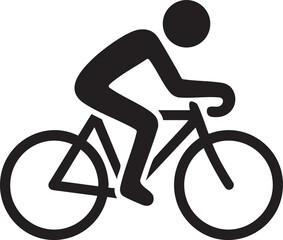 Obraz premium Cyclist Silhouette