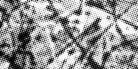 halfton pattern dot background texture overlay grunge distress linear vector. modern style