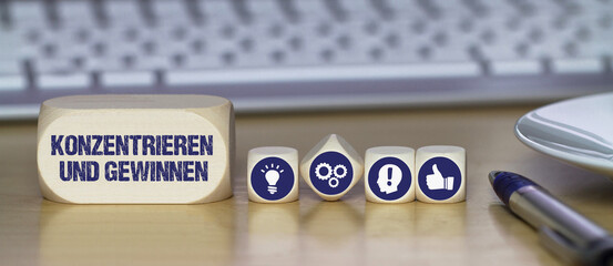Konzentrieren und gewinnen