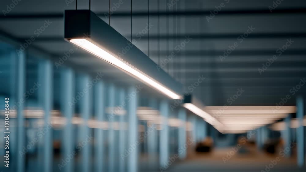 Poster medium shot featuring sleek led fixtures with crisp clear light distribution focused on design aesth