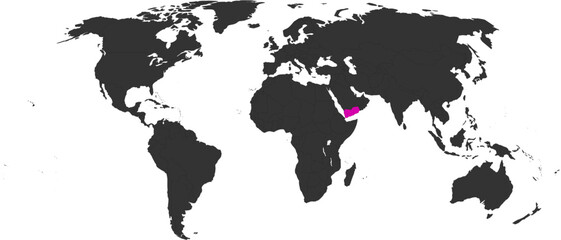 Obraz premium Yemen Vector Map Outline SVG