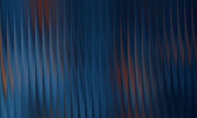 Abstract blue and orange wavy vertical lines background