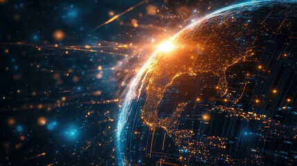 Global Network: Digital Earth Illuminated