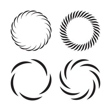 Abstract design elements, circle frame shape