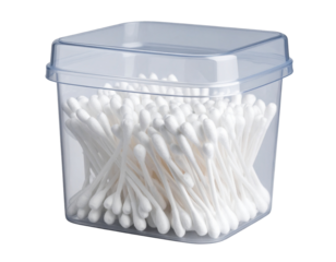 Isolated blank glass jar with lid, empty and clean on a white background