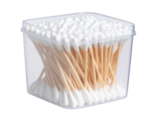 Isolated blank glass jar with lid, empty and clean on a white background