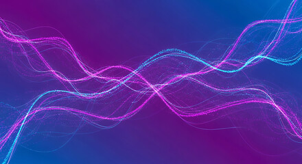 Futuristic Neon Particle Flow