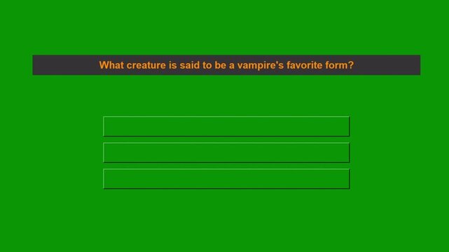 Classic Monsters Halloween Trivia Game Animation