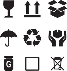 Shipping and Recycling Symbols