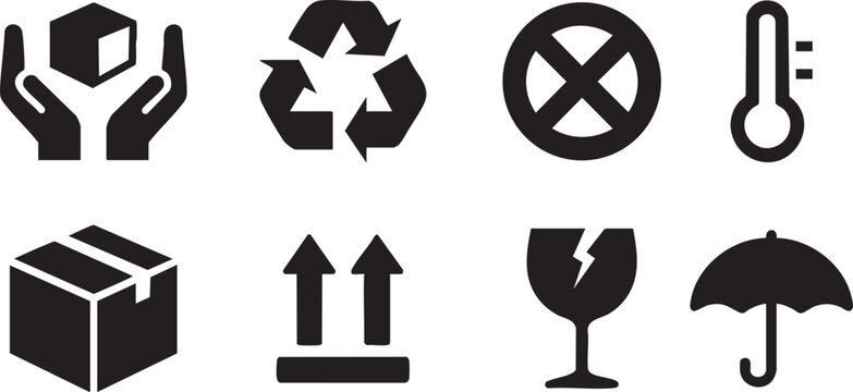 Careful Handling Icons