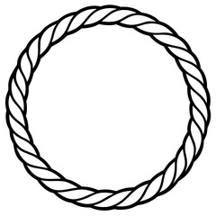 Twist Bangle Necklace line art vector