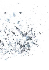 Fototapeta premium Abstract image of silver stars exploding. Perfect for celebratory designs.