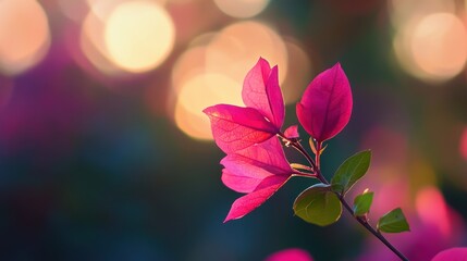 Bougainvillea Bloom in Golden Hour Light