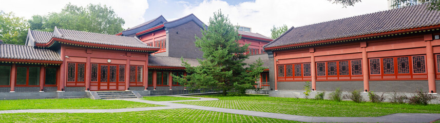 Obraz premium panoramic view of Chinese classical architecture