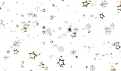 Elegant winter background with gold stars and snowflakes. Perfect for holidays, celebrations, and winter themes.