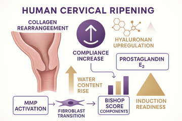 Human Cervical Ripening Diagram